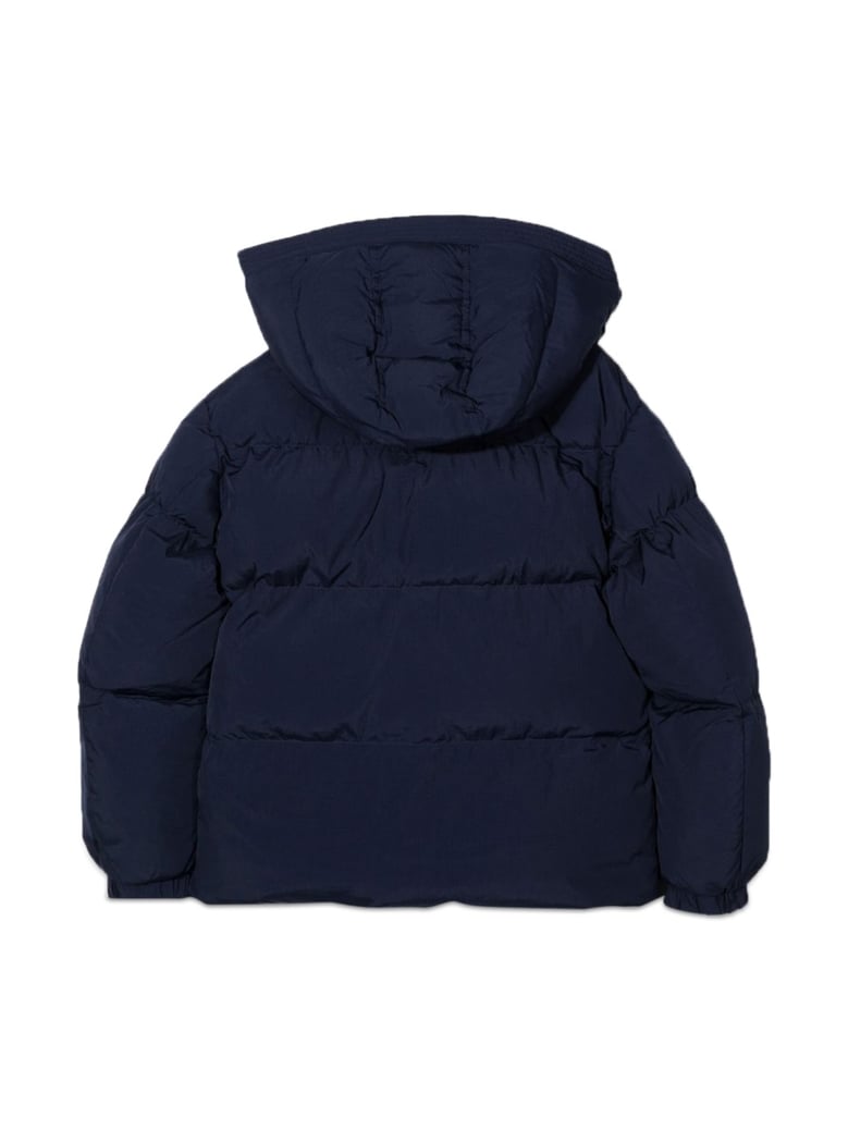 padded down jacket blue by Selfnex