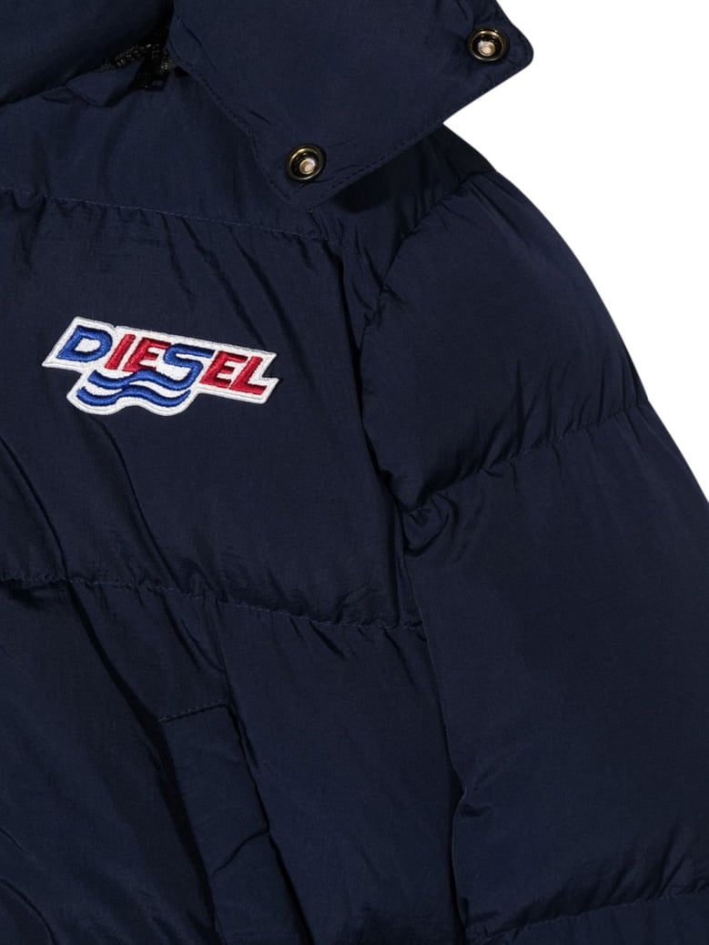 padded down jacket blue by Selfnex