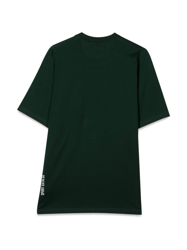t-shirt with front patch green by Selfnex