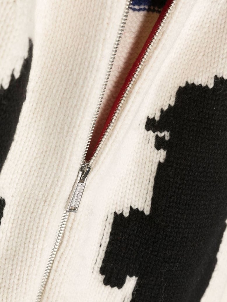 zip-front shirt multicolour by Selfnex