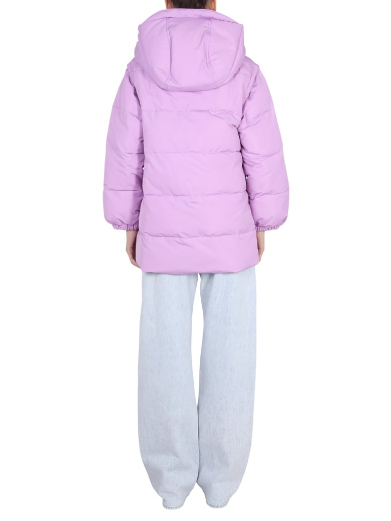 quilted down jacket with hood by Selfnex