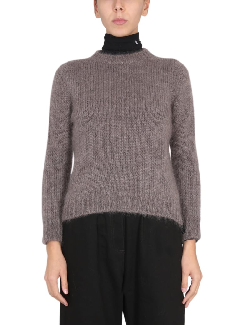 mohair crewneck sweater by Selfnex