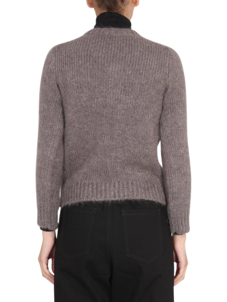 mohair crewneck sweater by Selfnex