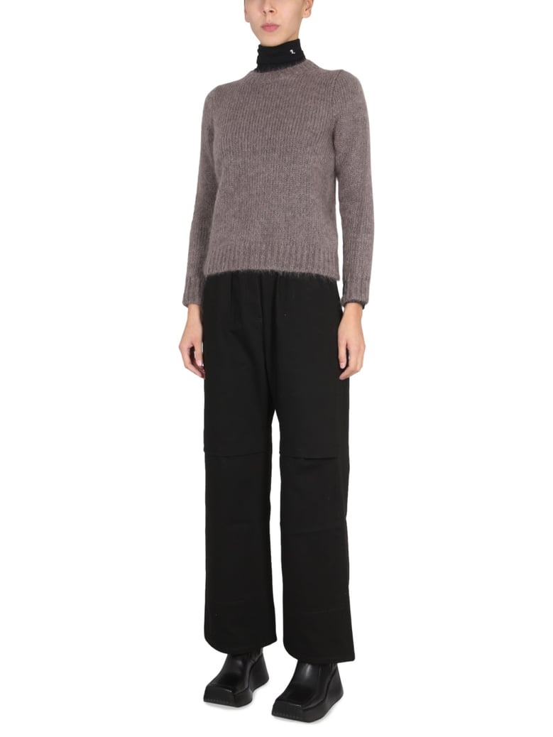 mohair crewneck sweater by Selfnex