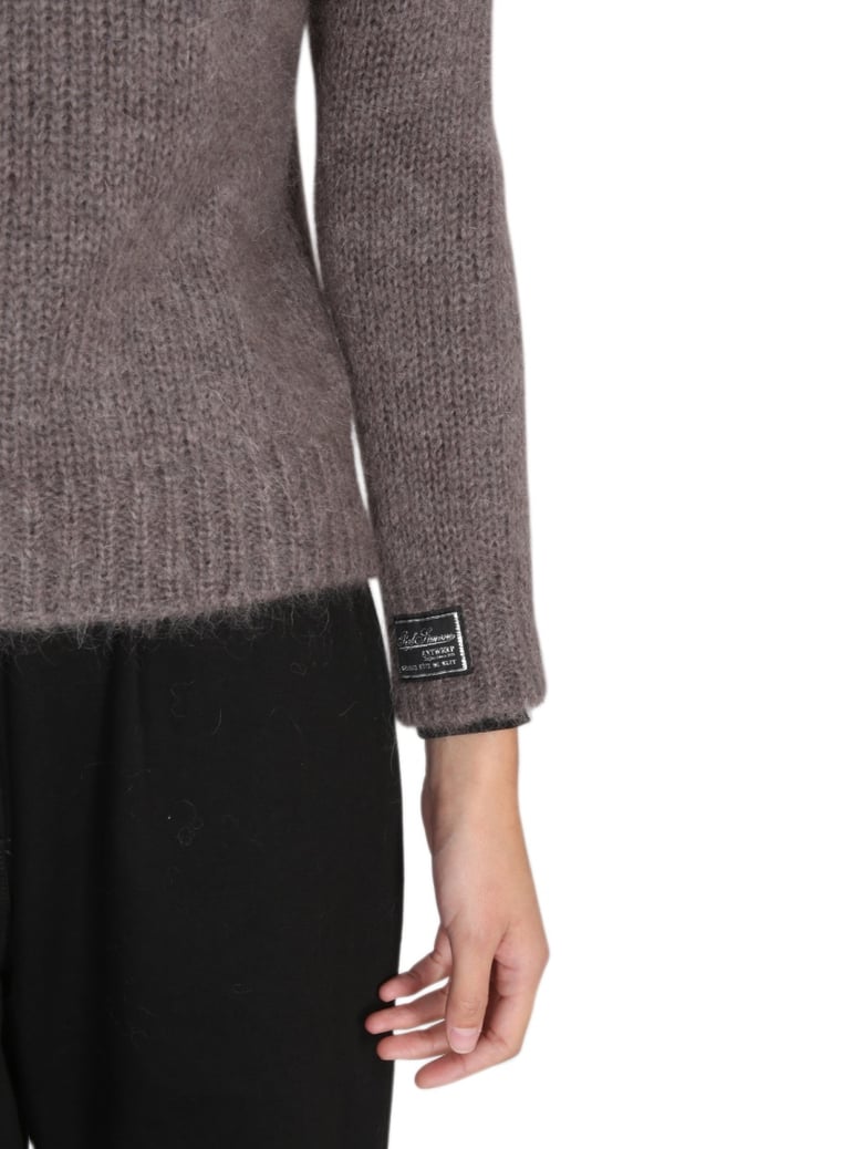 mohair crewneck sweater by Selfnex