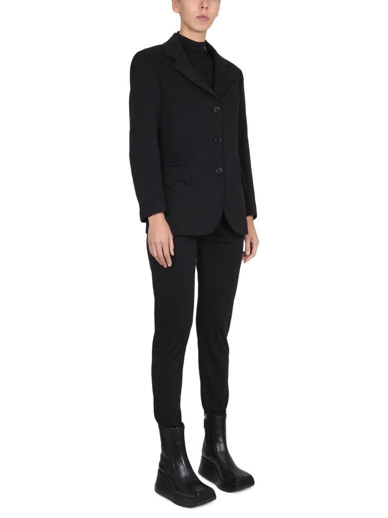 slim fit suit in black by Selfnex