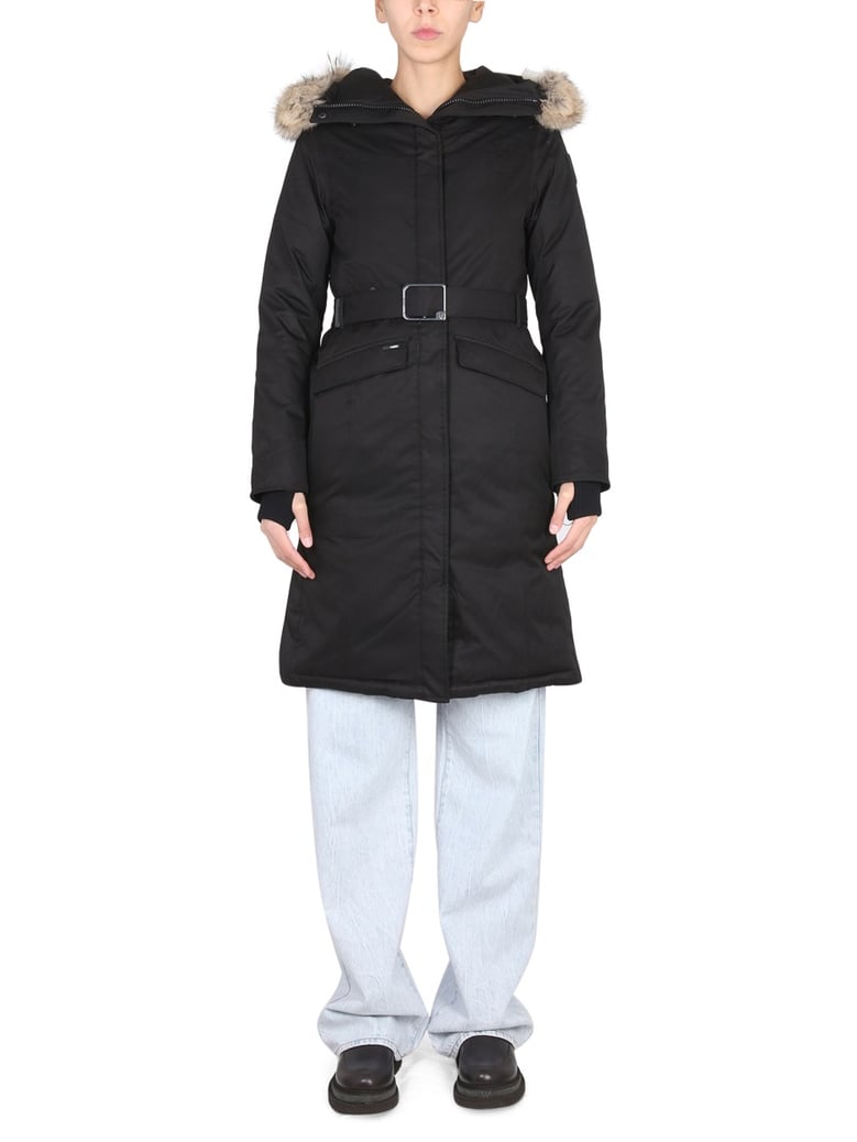 morgan parka with drawstring hood by Selfnex