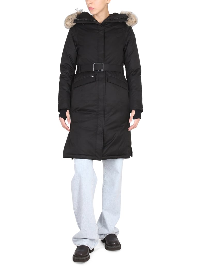 morgan parka with drawstring hood by Selfnex