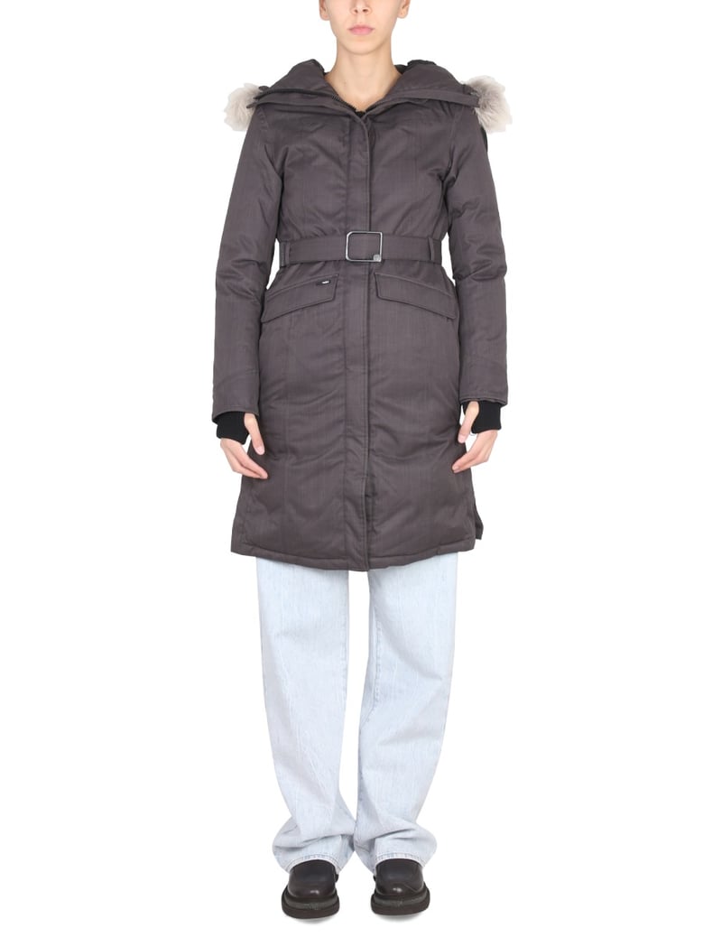 morgan parka with drawstring hood by Selfnex
