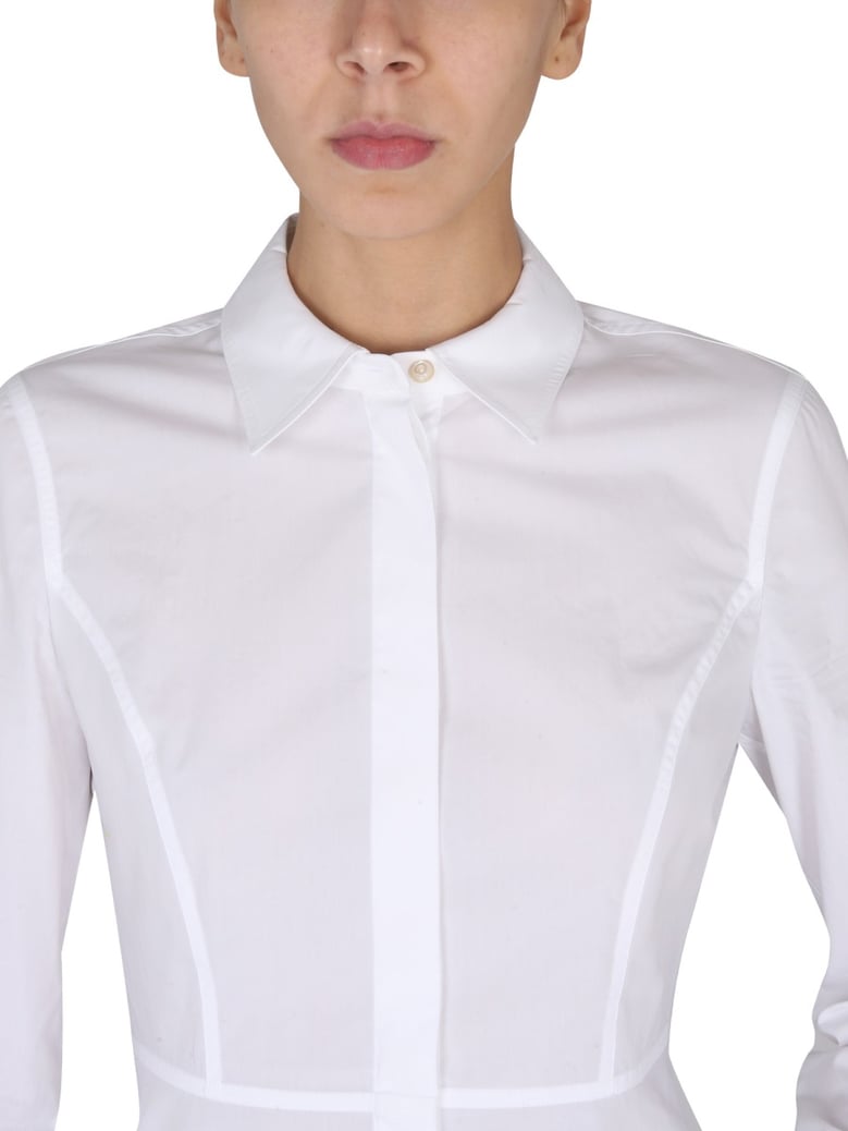 poplin shirt with removable collar by Selfnex