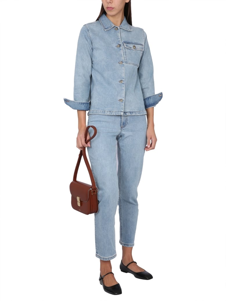 janice shirt in denim by Selfnex