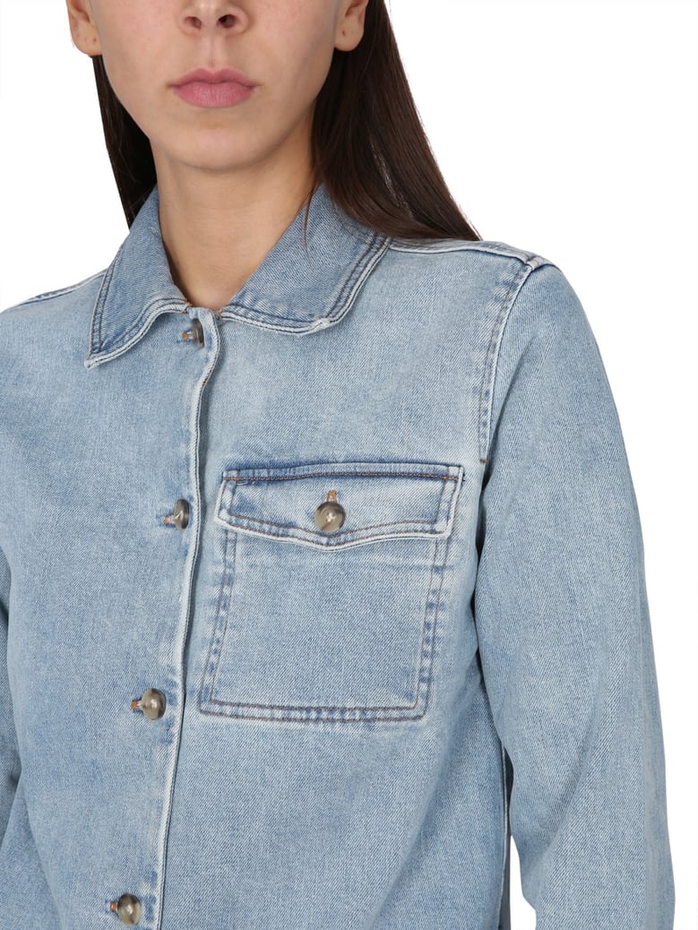 janice shirt in denim by Selfnex
