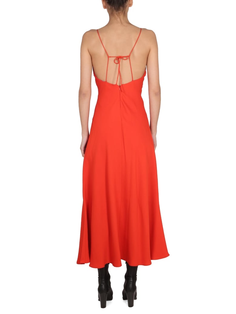 maxi v-neck dress by Selfnex