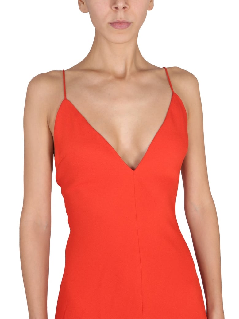 maxi v-neck dress by Selfnex