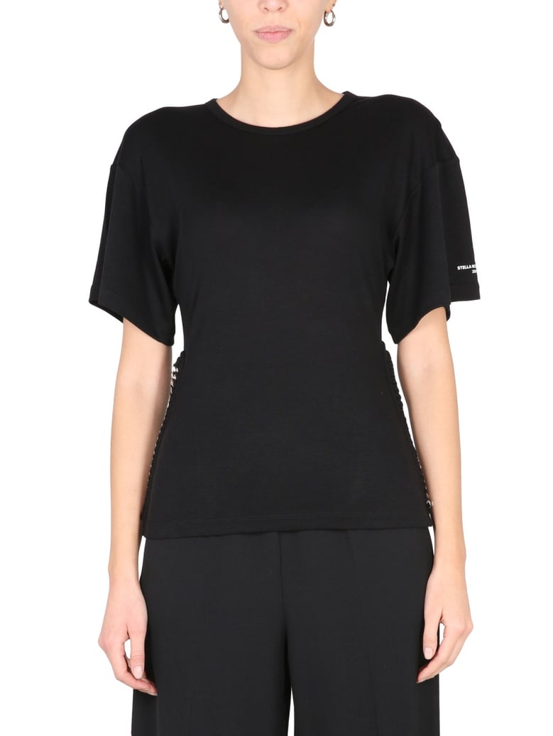 t-shirt with chain detail by Selfnex
