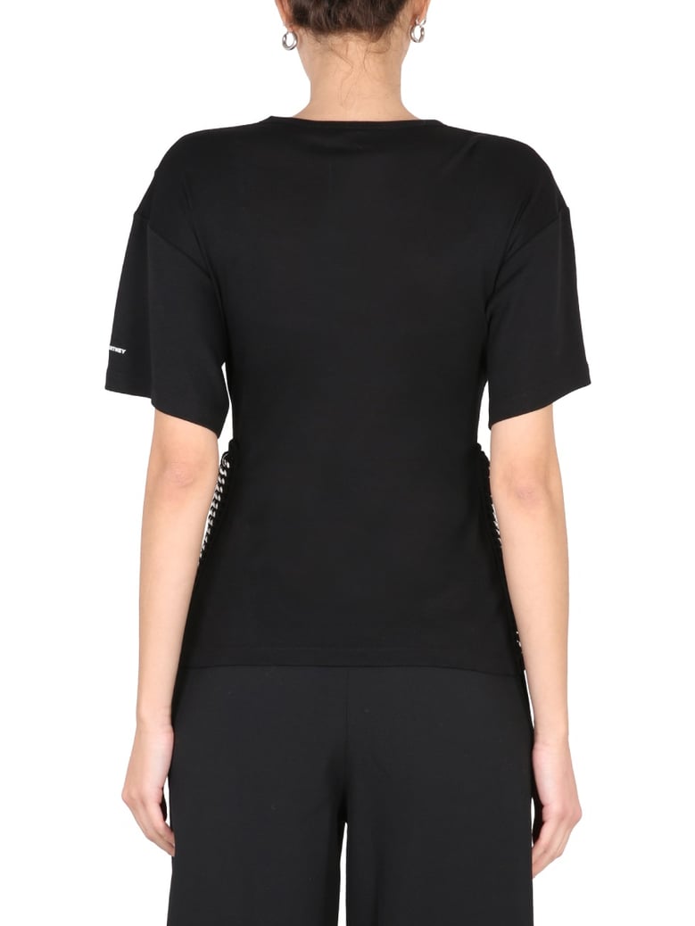 t-shirt with chain detail by Selfnex