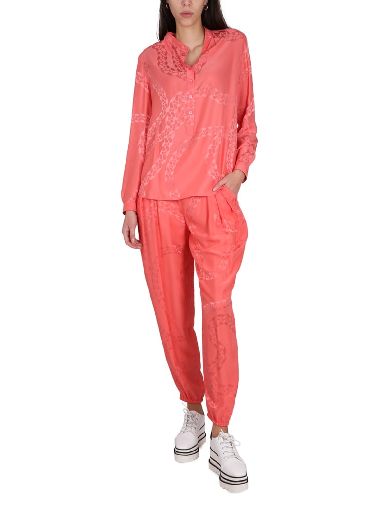 silk blend pants by Selfnex