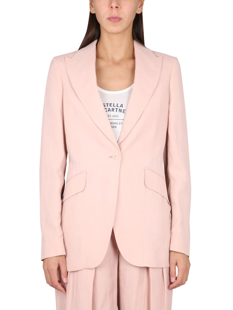 tailored jacket in pink by Selfnex