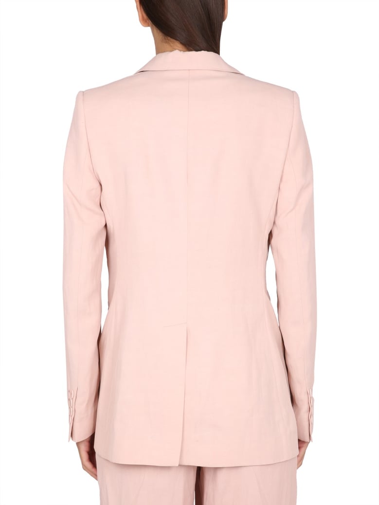 tailored jacket in pink by Selfnex