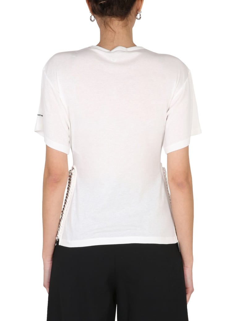t-shirt with chain detail by Selfnex