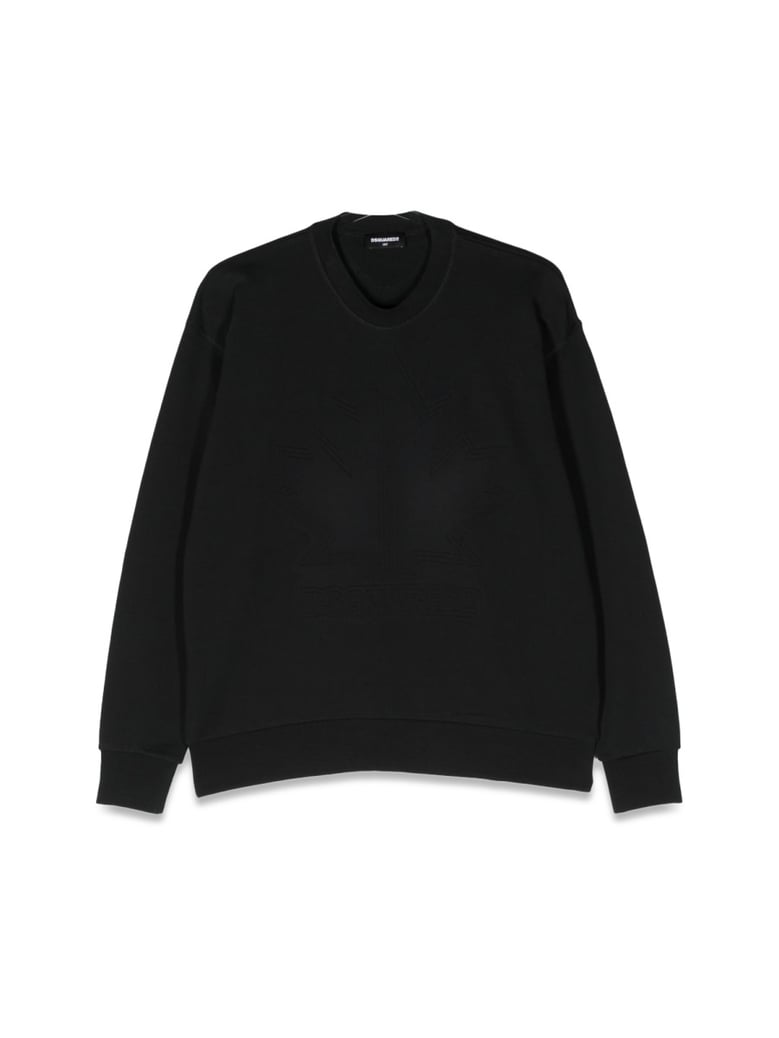 crewneck sweatshirt black by Selfnex