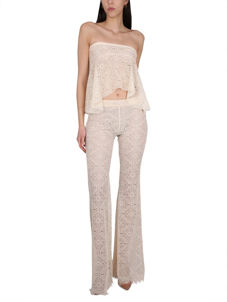 pants with embroidery by Selfnex