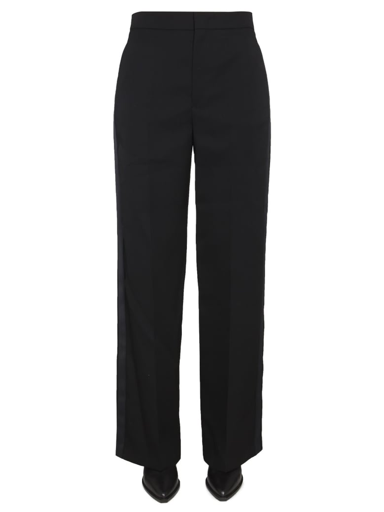 pants scarly in black wool by Selfnex