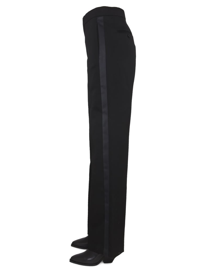 pants scarly in black wool by Selfnex