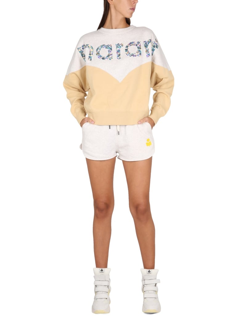 mifa yellow shorts with elastic waistband by Selfnex