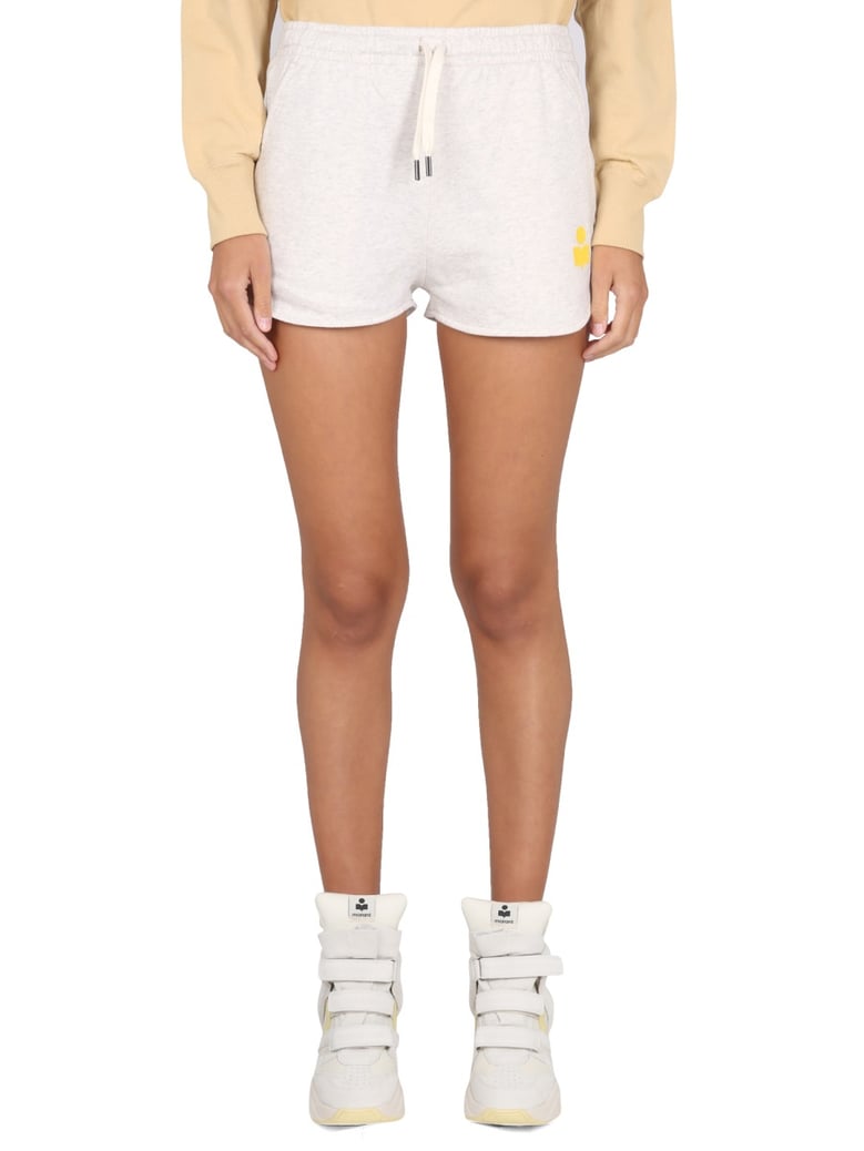 mifa yellow shorts with elastic waistband by Selfnex