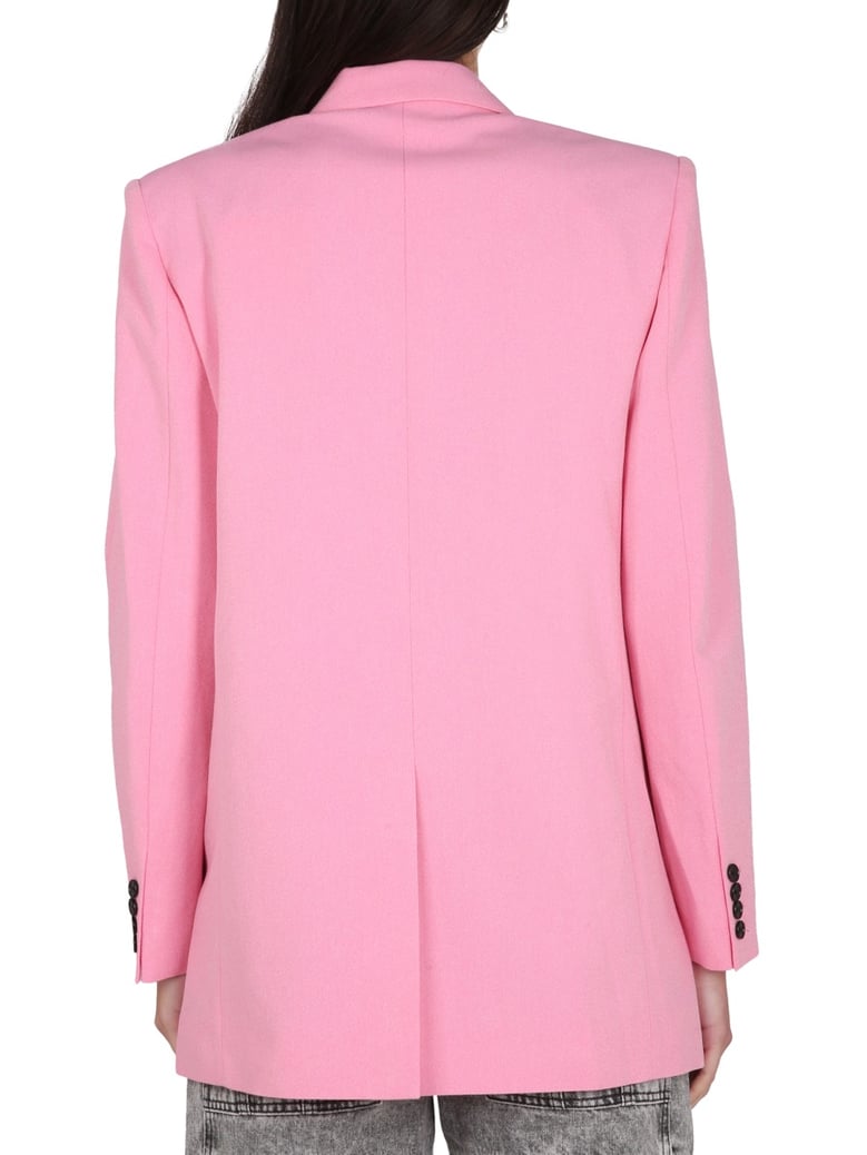 double-breasted jacket in pink by Selfnex