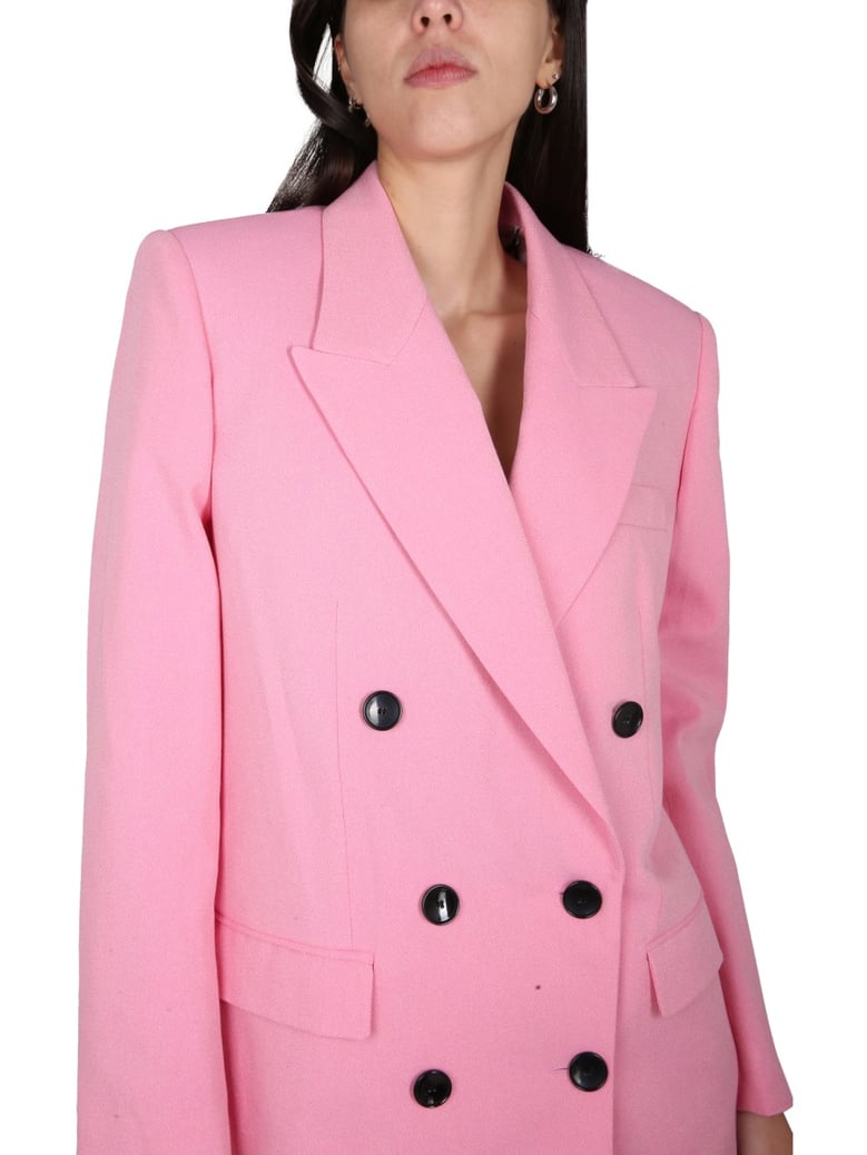 double-breasted jacket in pink by Selfnex