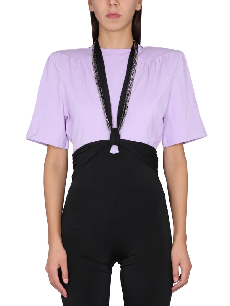 t-shirt jewel with cut-out detail by Selfnex