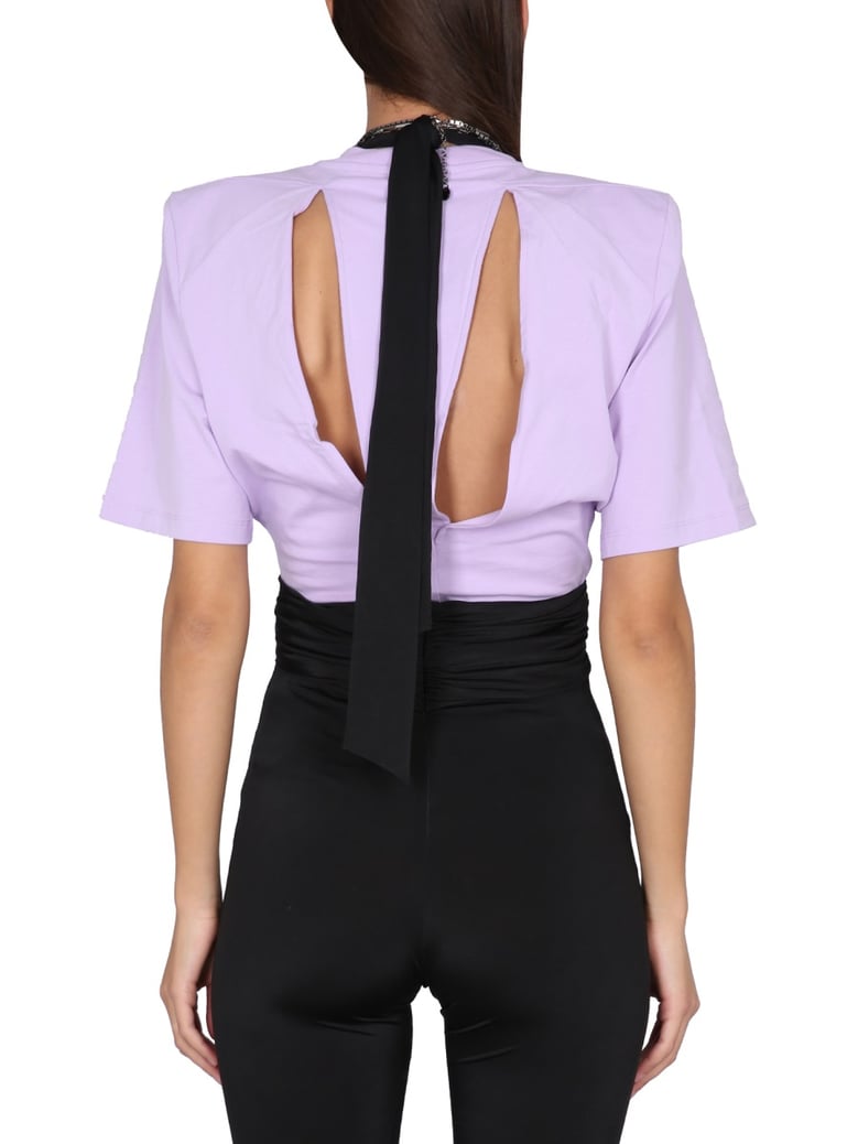 t-shirt jewel with cut-out detail by Selfnex