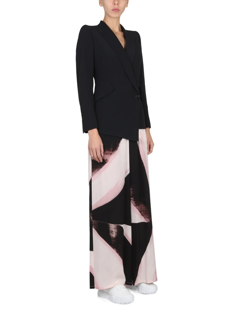 brushstroke graphic pants by Selfnex