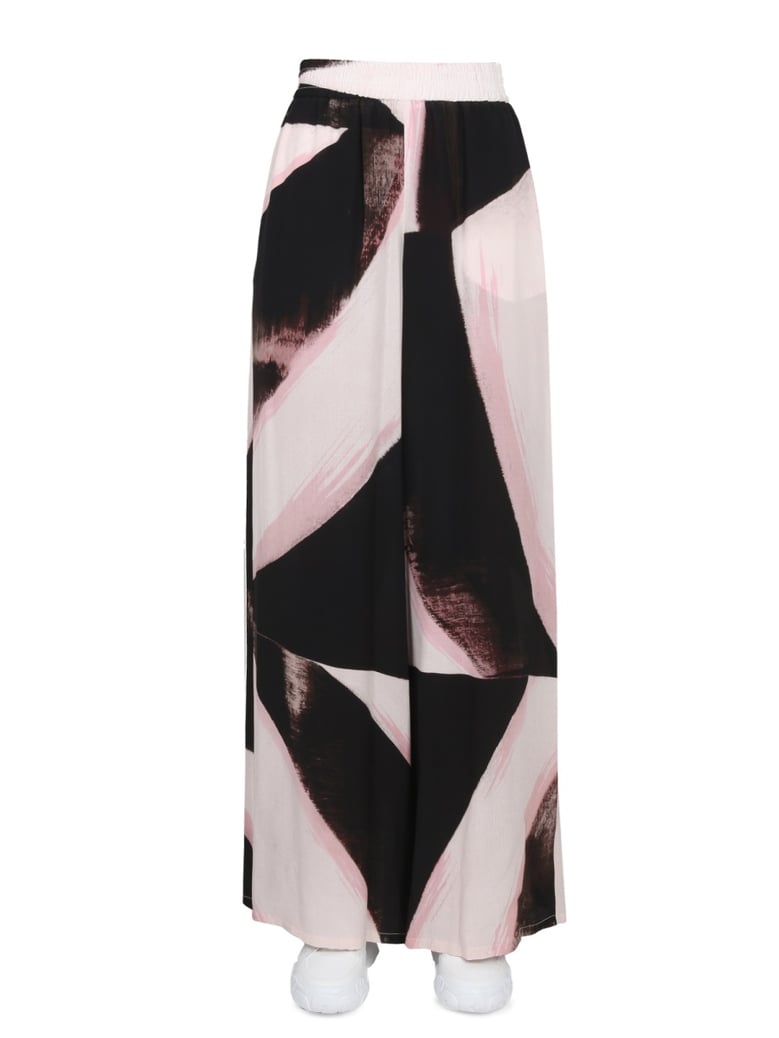 brushstroke graphic pants by Selfnex