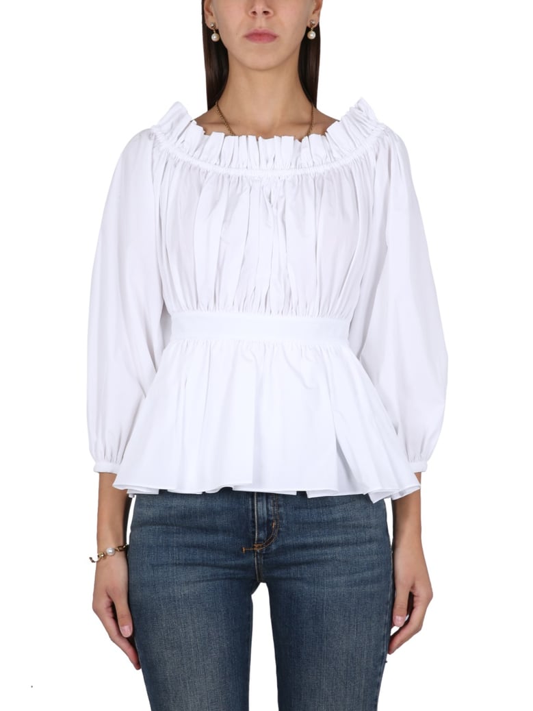 cotton poplin top by Selfnex