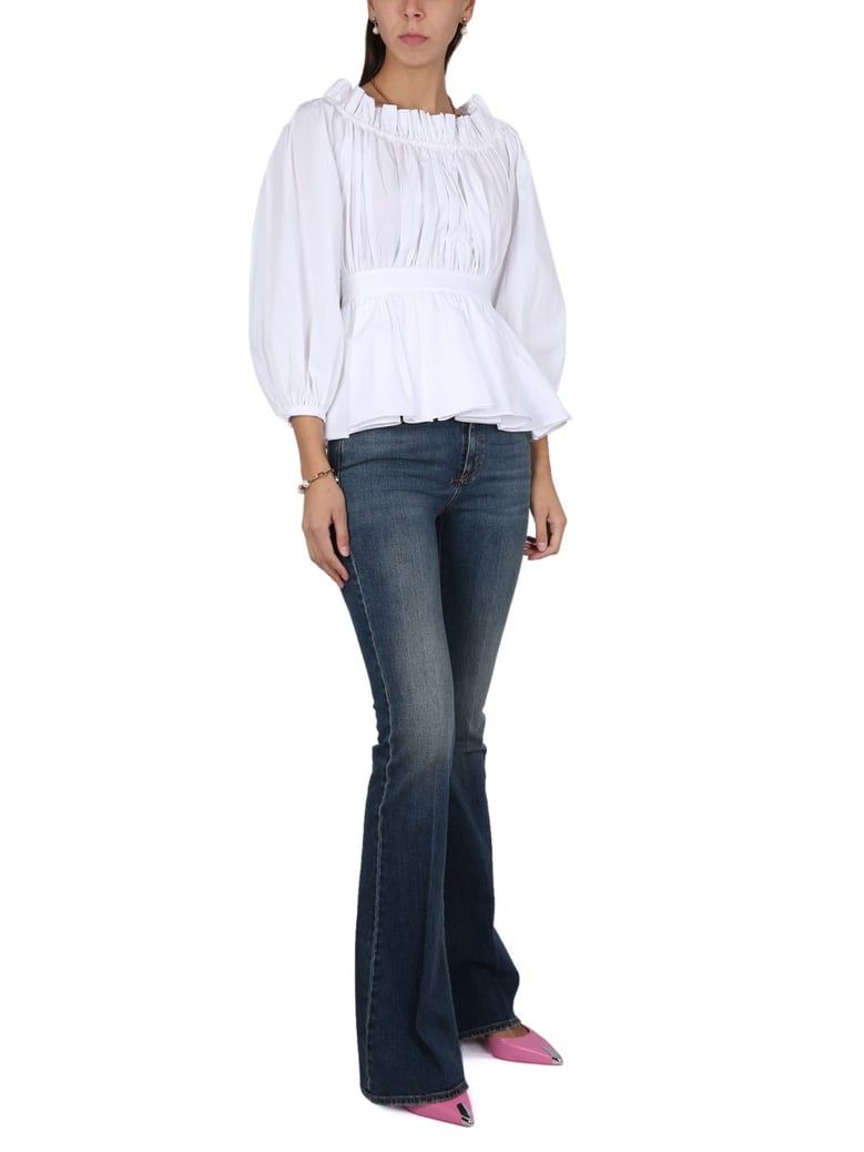 cotton poplin top by Selfnex