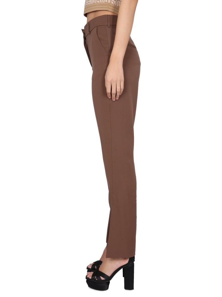 wool pants with zipper closure by Selfnex