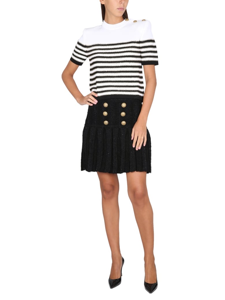 skirt with buttons by Selfnex
