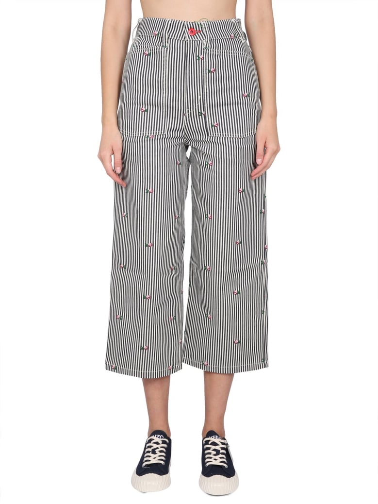 cropped fit jeans by Selfnex