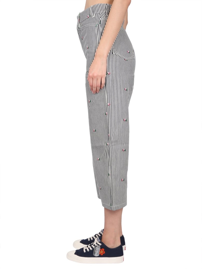 cropped fit jeans by Selfnex