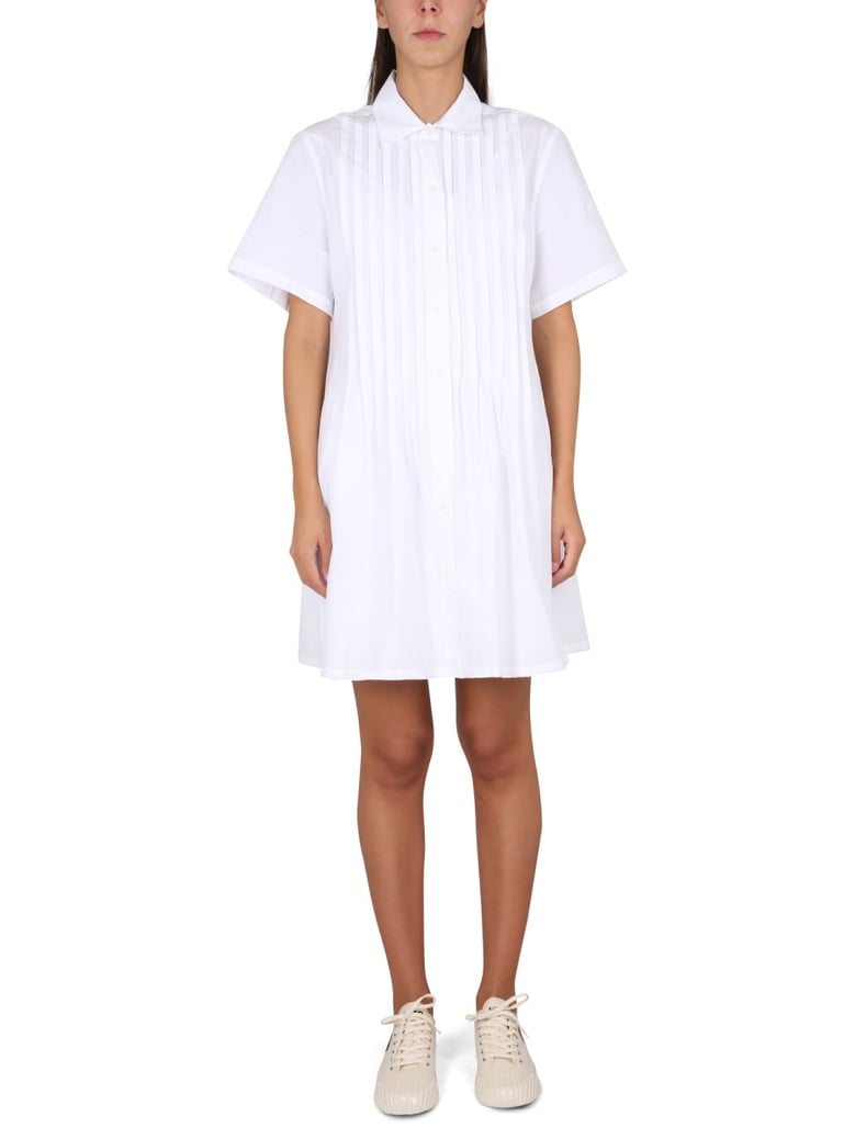pleated chemise dress by Selfnex