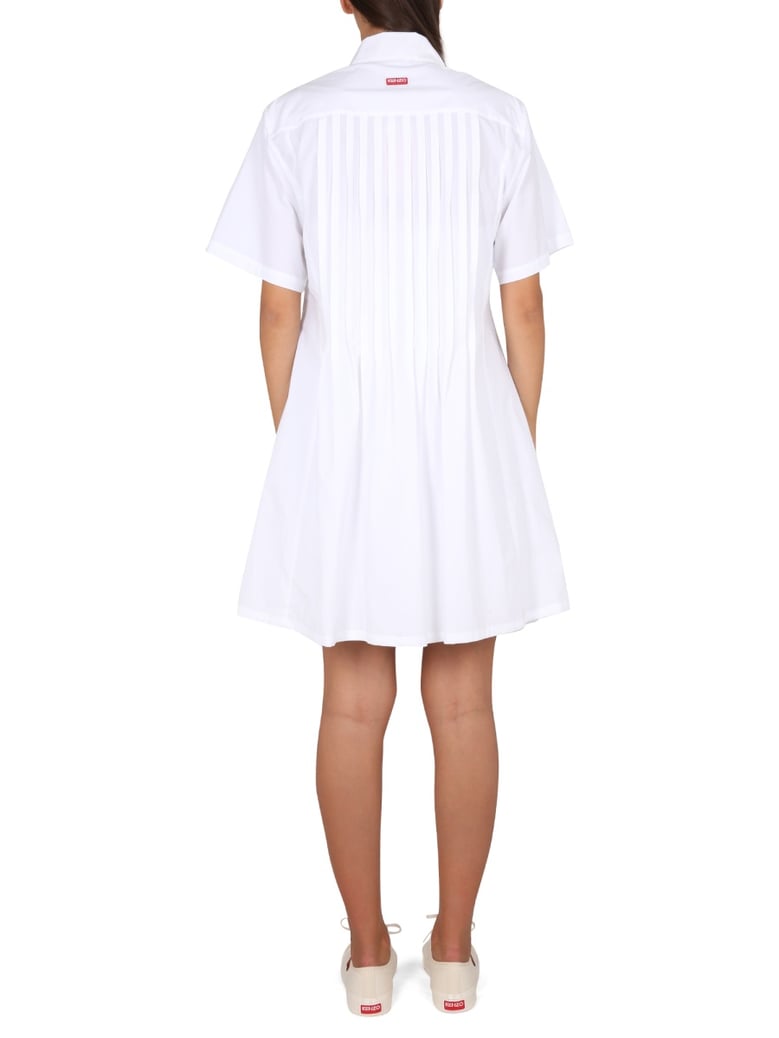 pleated chemise dress by Selfnex