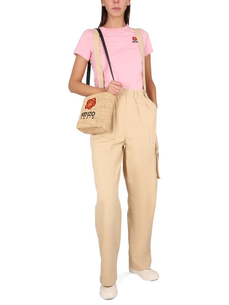 beige cargo pants by Selfnex