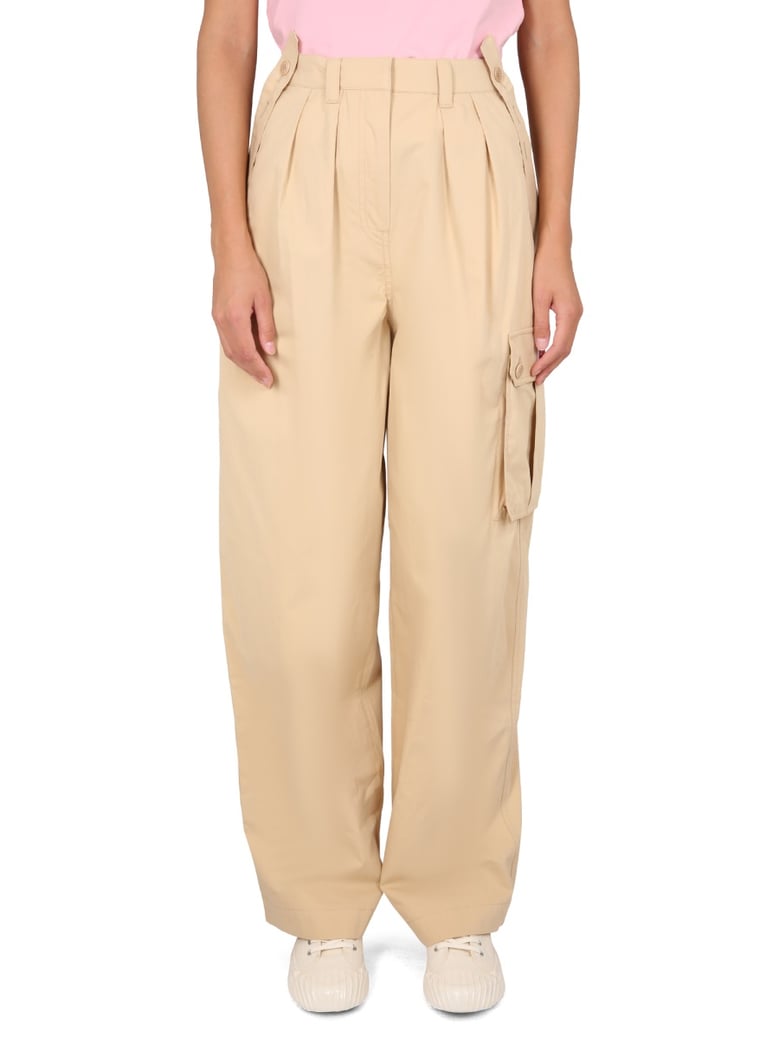 beige cargo pants by Selfnex