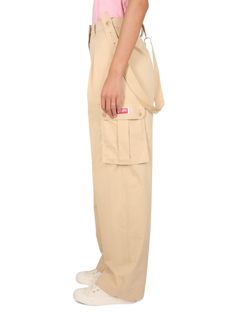 beige cargo pants by Selfnex