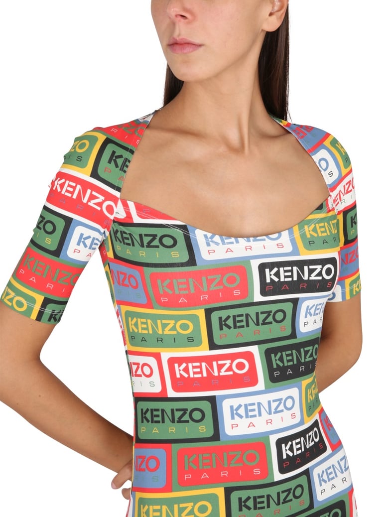 bodycon dress with square neckline by Selfnex