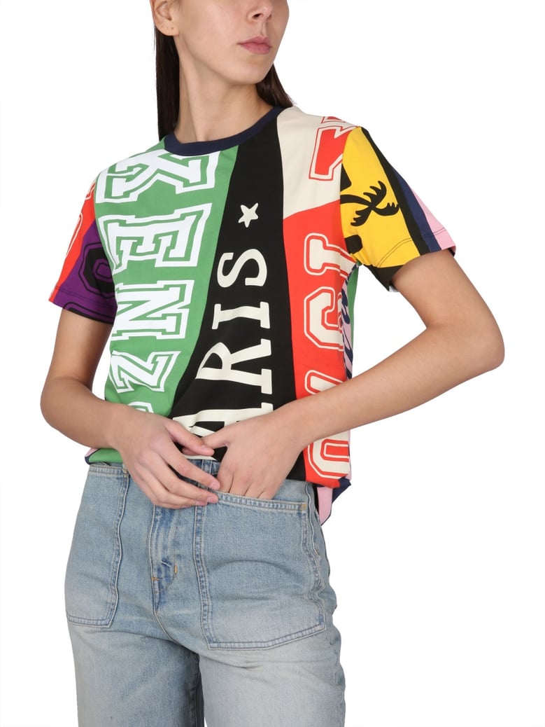 crewneck t-shirt in multicolour by Selfnex