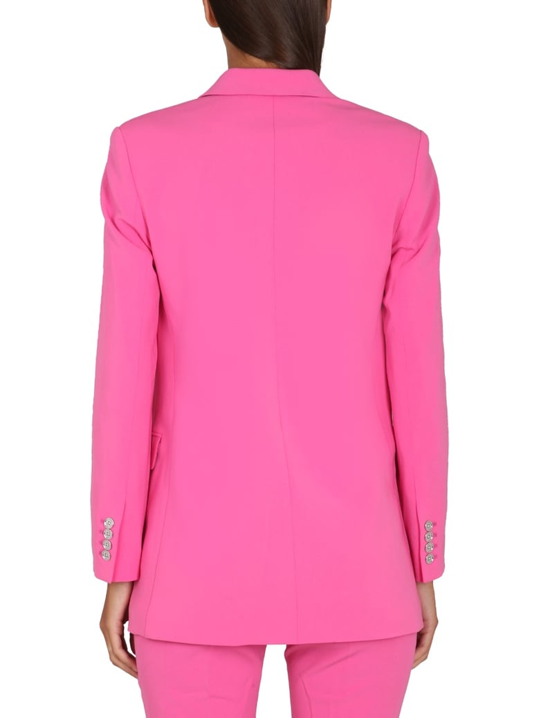 single-breasted blazer in fuchsia by Selfnex